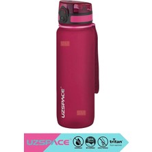 Uzspace 500ML-650ML-800ML-1000ML Klasik Soft-Touch Serisi Askılı Akıtmaz Tritan Su Matarası