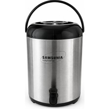 Samsunia 10 Litre Musluklu Paslanmaz Çelik Termos – Sıcak ve Soğuk Içecek Termosu