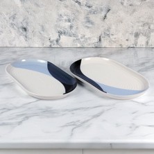 Güral Porselen Bilbao 2 Parça 25 cm Kayık Tabak 36561