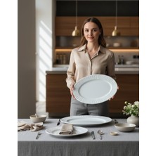 Güral Porselen Sembol 2 Parça 35 cm Kayık Tabak