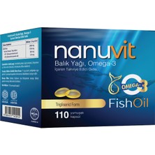 Nanuvit Balık Yağı, Omega-3 Içeren Takviye Edici Gıda 110 Yumuşak Kapsül