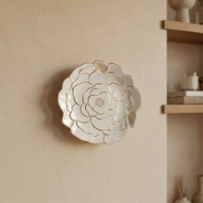 GÜRAL PORSELEN Rose Premium El Dekoru Dekoratif Porselen Tabak 21 cm