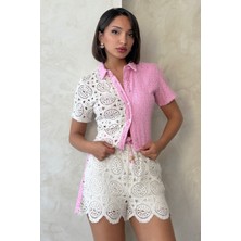 Very Moda Kot Dantel Gömlek | VMD2801