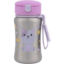 Skip Hop Besties Squad Paslanmaz Çelik Pipetli Suluk Kedi