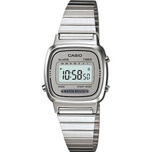 Casio LA670WA-7DF Kadın Kol Saati Pilli (Quartz) Çelik Malzeme 3 ATM Suya Dayanıklı