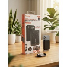 Linkage Aura Akse 22.5W / 15W Manyetik Kablosuz Hızlı Şarj Özellikli Taşınabilir Powerbank (10,000 Mah)