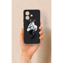 Vip Case Vivo V60 Lite Uyumlu Bald Eagle Desenli Silikon Kılıf