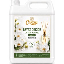 Ceran Kolonya Bambu Ortam Kokusu Orkide  Seffaf  Renk Yedek Likit  5 Litre Yoğun Esanslı