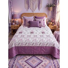 Tek Kişilik  Yatak Örtüsü 155X215 cm - Elyaf Dolgulu - Kapitone Dikişli - Çift Taraflı Kullanım
