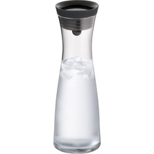 Wmf Basic Cam Su Sürahisi, 1 L, Kapaklı, Silikon Kapaklı, Akıllı Kapak Teknolojisi, Siyah