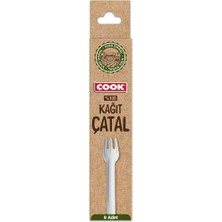 Cook Kağıt Çatal, 8 Adet, Tek Kullanımlık