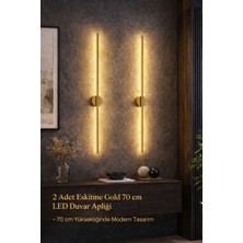 Empressco Eskitme Gold 70 cm Aplik –( 2’li Set )| Pilli Tak-Çalıştır
