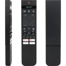 Parmis Philips Uyumlu Ambilight Google Tv Netflix Prime Video Youtube Uygulama Menü Tuşlu Ses Komutlu Lcd-Led Tv Kumandası