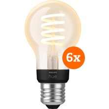 Philips Hue Filament White Ambiance Standard 6-Pack
