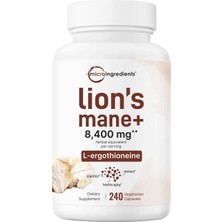 Micro Ingredients Lions Mane L-Ergotionin 8400 Mg 240 Kapsül