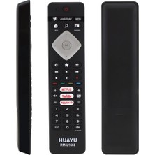 Parmis Philips Uyumlu RM-L1660 Netflix Youtube Rakuten Tuşlu Lcd-Led Tv Kumandası
