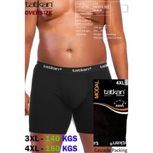 Mataş Tatkan - 4'lü - Battal - Penye Modal Erkek Boxershort