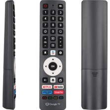 Parmis Wismann Uyumlu RC0407-020250526 RC0407-020250526 Google Tv Netflix Youtube Prime Video Google Play Tuşlu Lcd-Led Tv Kumandası