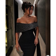 Alvenessa Kadın Vintage Degaje Yaka Kolsuz Slim Elbise