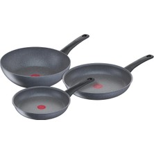 Tefal Healthy Chef Frying Pan Set 24CM + 28CM + Wok 28CM
