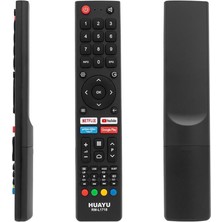 Parmis Changhong Uyumlu L32H7N RM-L1718 Netflix Youtube Prime Video Google Play Tuşlu Universal Lcd-Led Tv Kumandası