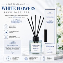 Homevien White Flowers Oda Kokusu – 100 ml Reed Diffuser