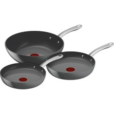 Tefal Renew+ Ceramic Frying Pan Set 24CM + 28CM + Wok 28CM