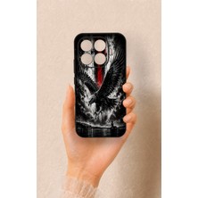 Vip Case Mi 17T 5g Uyumlu Kara Kartal Desenli Silikon Kılıf