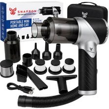 Snapron SNV-3000 Car Vacuum Cleaner Pro 1 Katlanabilir 17.000PA 100W Şarjlı Araç Ev Süpürgesi