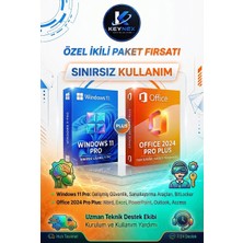 Windows 11 Pro/office 2024 Pro Plus Sınırsız Ikili Paket