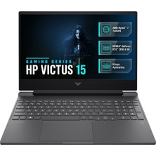 Hp victus 15 Amd Ryzen 7 7445HS 16GB 512GB SSD 6 GB RTX3050 15.6" Fhd 144Hz Freedos Gaming Laptop, Notebook BX9V1EA 034