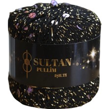 Sultan Pullim Işıltı - Pullu Simli Ip Şaç Bandana Örgü Ipi 4101 / 2 Adet