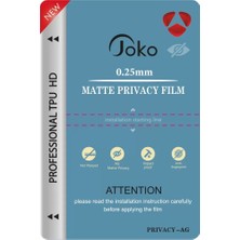 Aslanoğlu Store Joko Tpu 0.25MM Hd Makine Mat Hayalet Ekran Koruyucu