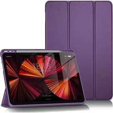 Aslanoğlu Store Newface Apple Ipad Pro 11 (2024) Kılıf Tablet Smart Kılıf - Mor