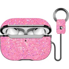 Aslanoğlu Store Onegif Apple Airpods Pro 2 (2.nesil) Bright Simli Airpods Kapak - Pembe
