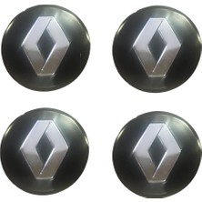 Sercinyo Ramos Renault Sticker Jant Göbeği Dörtlü Takım 58 mm Çerçevesiz