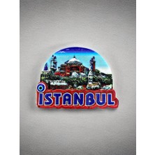 Mundy Istanbul Temalı Kabartma Polyester Magnet 9cm x 6cm.