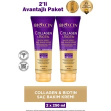 Bioxcin Collagen Biotin Hacim Verici Saç Bakım Kremi 250 ml 2 Adet