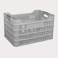 St. Morritz Çok Amaçlı 1. Kalite Orijinal Taşıma Kasası 53*36.5*31.5 cm Plastik Beyaz Kasa