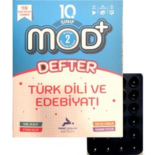Paraf Yayınları Mod 10.sınıf Türk Dili Veedebiyatı Defter Kitap-Vantuz Hediye-