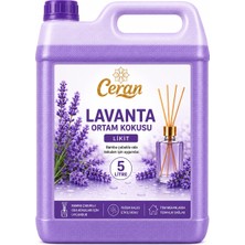 Ceran Kolonya Bambu Ortam Kokusu Lavanta  Yedek Likit  5 Litre Yoğun Esanslı