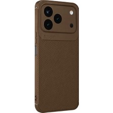 Aslanoğlu Store Newface Tecno Spark 50 4g Auto Focus Karbon Kapak - Kahverengi