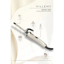 St. Morritz 9.8 mm Seramik Kaplamalı Profesyonel Saç Maşası – Ince ve Kalıcı Bukleler -VME-3001