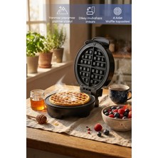 St. Morritz SSM-2591 Belçika Tipi Waffle Makinesi – Yapışmaz Plaka, 4 Dilim Waffle, 1000W