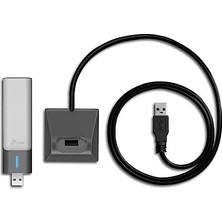 TeknoKapsül TX20UH, AX1800 Yüksek Kazançlı Kablosuz USB Adaptör, 1,2 Metre USB 3.0 Kablosu, Beamforming Teknolojisi, Mu-Mımo, Düşük Gecikmeli Oyun Deneyimi, Wpa3, Kolay Kurulum
