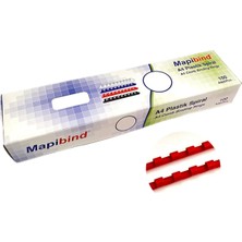 St. Morritz Mapibind 8mm Plastik Spiral Kırmızı 100 Ad.