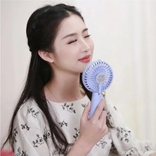 St. Morritz Şarjlı Mini Fan Masa Üstü Vantilatörü USB Soğutucu Sessiz El Fanı