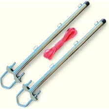 St. Morritz Gri Balkon Çamaşır Askılığı Metal Küpeşte Çamaşır Askılık Metal