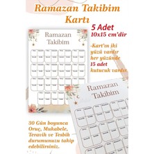 St. Morritz 5 Li Ramazan-I Şerif Takip Kartı Oruç Mukabele Teravih Tesbih Takip Kartı Ramazan Ayı Çizelge