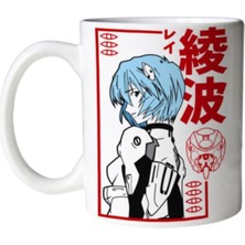 St. Morritz Anime Neon Genesis Evangelion Iki Tarafı Baskılı Kupa Bardak